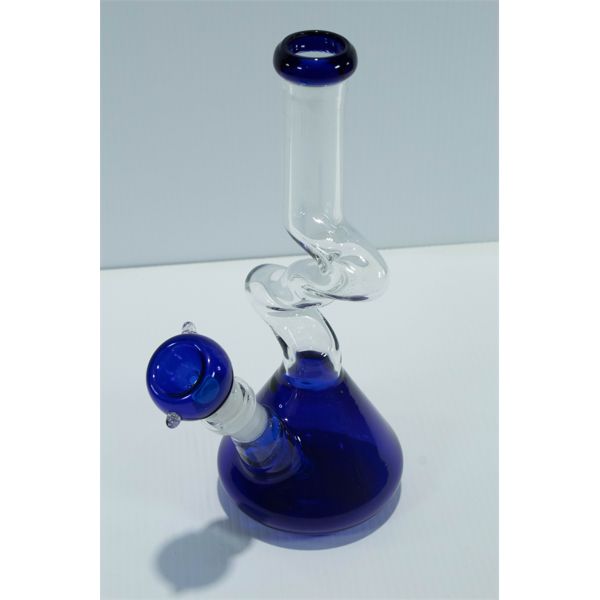 10" Blue Kink Beaker Zong