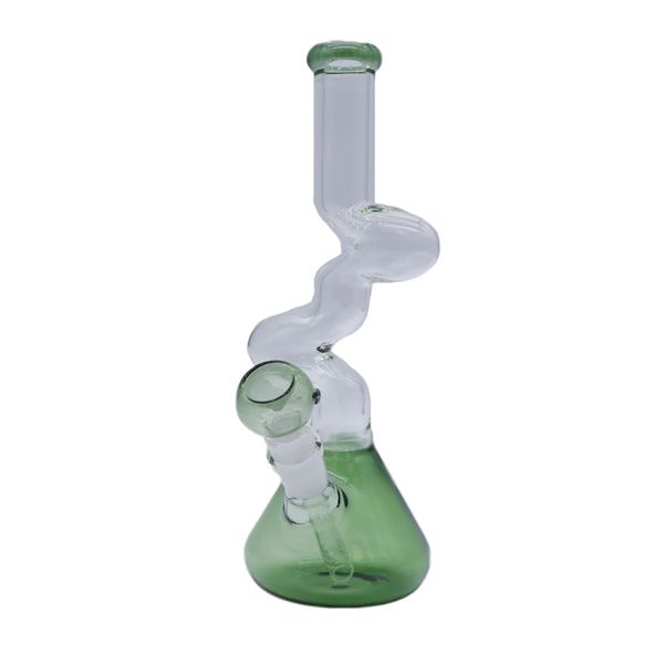 10" Green Kink Beaker Zong