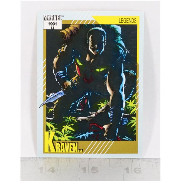 MARVEL CARDS 1991 KRAVEN #143