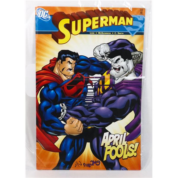 SUPERMAN APRIL FOOLS BIZARRO FIGURE COMIC VARIANT