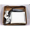 Image 1 : XBOX 360 WITH 2 CONTROLLERS (TESTED, CONSOLE WORKS TO PLAY GAMES BUT