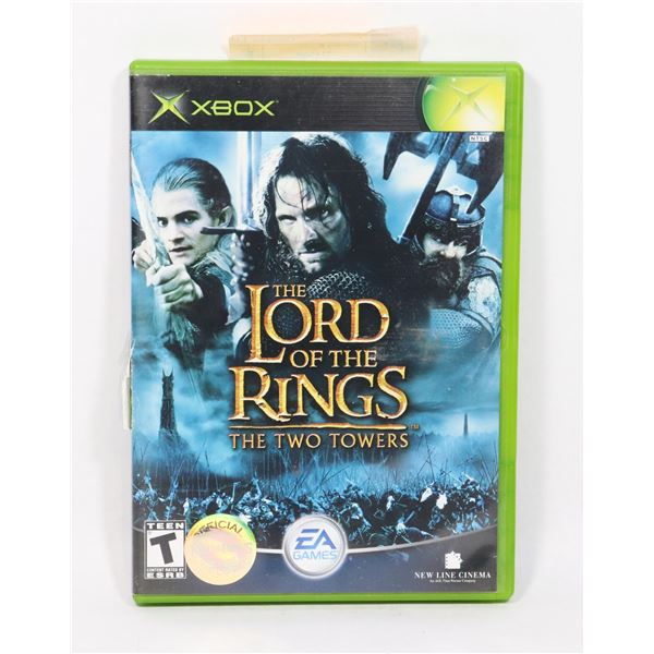 XBOX GAME THE LORD OF THE RINGS THE TWO TOWERS