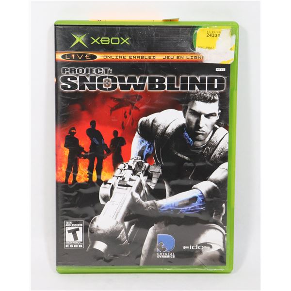 XBOX GAME PROJECT SNOW BLIND