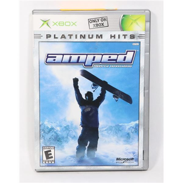 XBOX GAME AMPED FREE STYLE SNOW BOARDING