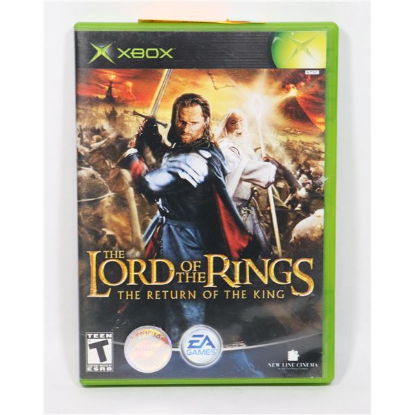 XBOX THE LORD OF THE RING THE RETURN OF THE KING