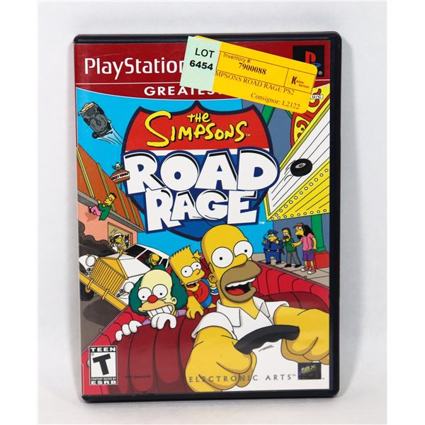 THE SIMPSONS ROAD RAGE PS2