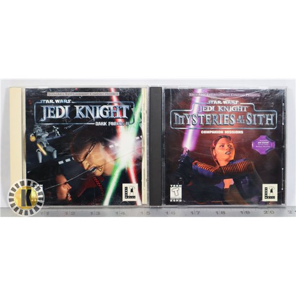 LOT OF 2 STAR WARS JEDI KNIGHT PC GAMES