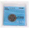 Image 1 : ONE 1955  5 CENT  GRADED MS 64 BY C.C.C.S.