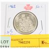 Image 1 : 1962 50 CENT  LOW MINTAGE : 5,208,030 80% SILVER