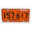 Image 1 : ALBERTA 1954 FARM TRUCK LICENSE PLATE