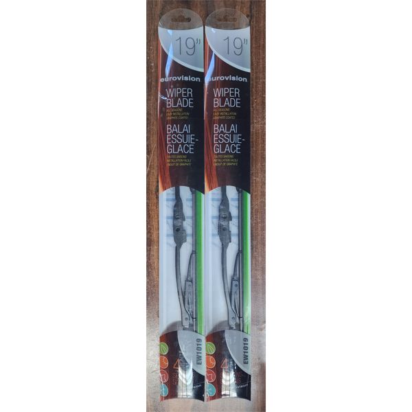 2 EUROVISION19" WIPER BLADES EW1019