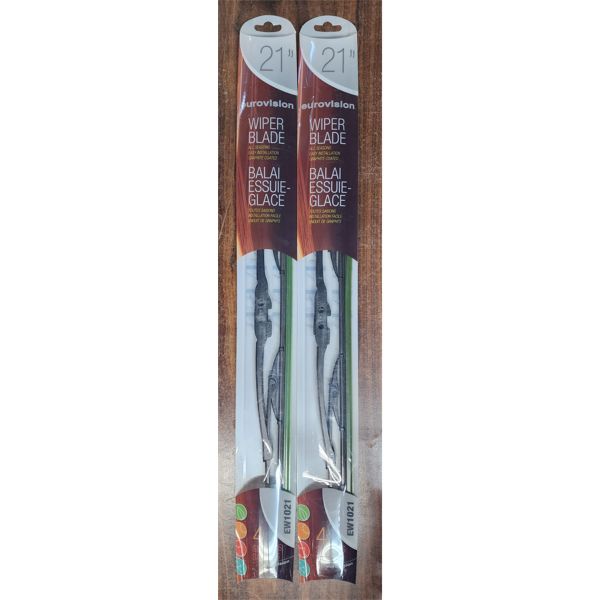 2 EUROVISION 21" WIPER BLADES EW1021