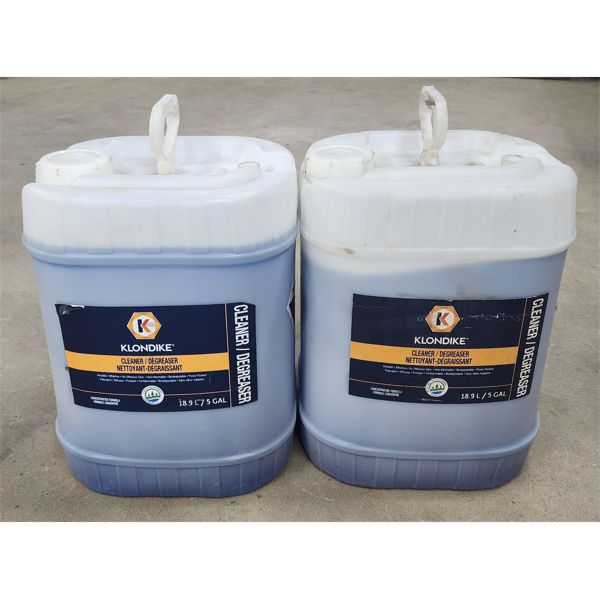 TWO KLONDIKE KL-CH6580 CLEANER / DEGREASER - NEAR FULL