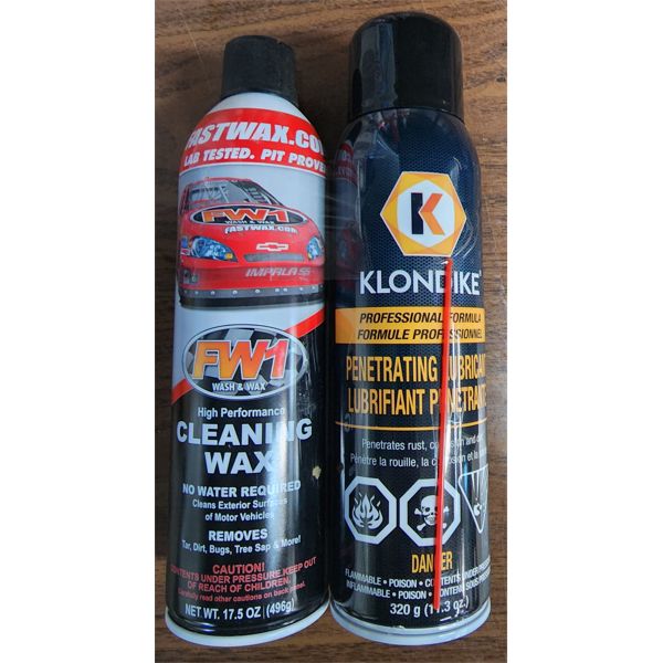 FW1 CLEANING WAX & KLONDIKE LUBRICANT