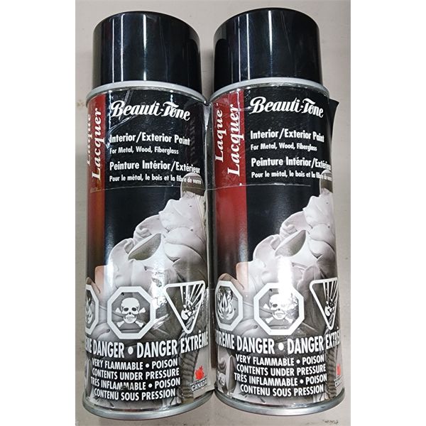 BEAUTY-TONE LACQUER GLOSS BLACK 340g EA