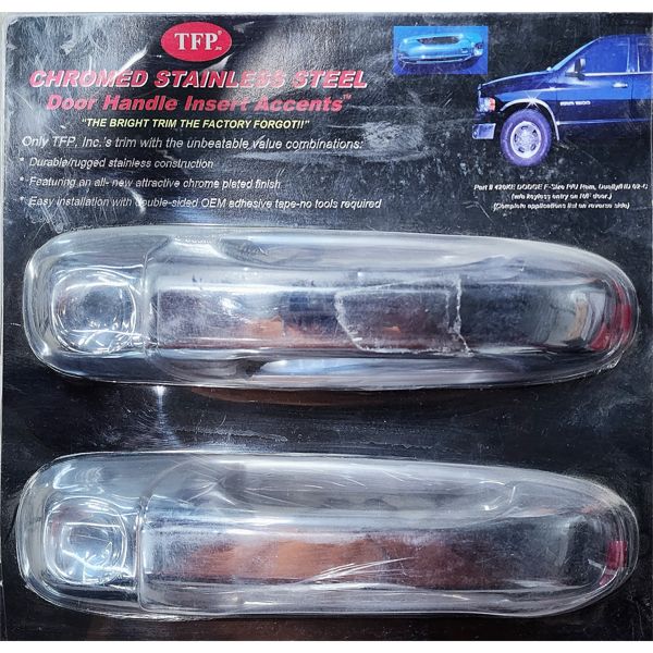 TFP CHROMED DOOR HANDLE INSERT ACCENTS DODGE
