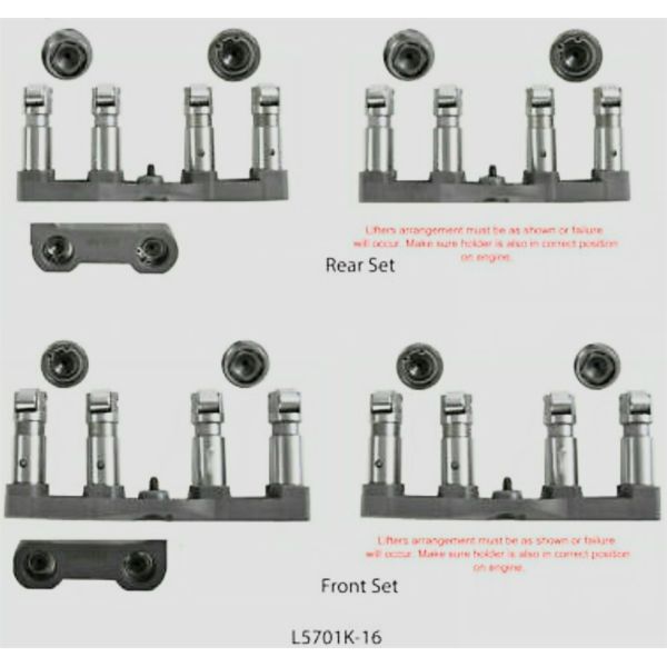 ENGINETECH L5701K-16 MDS LIFTER SET