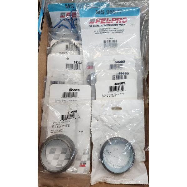 ASST. EXHAUST PIPE FLANGES / GASKETS ETC.