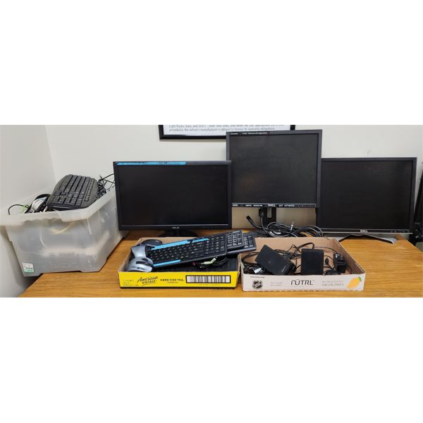 ASST. MONITORS / KEYBOARDS / MICE / CABLES / ETC. 