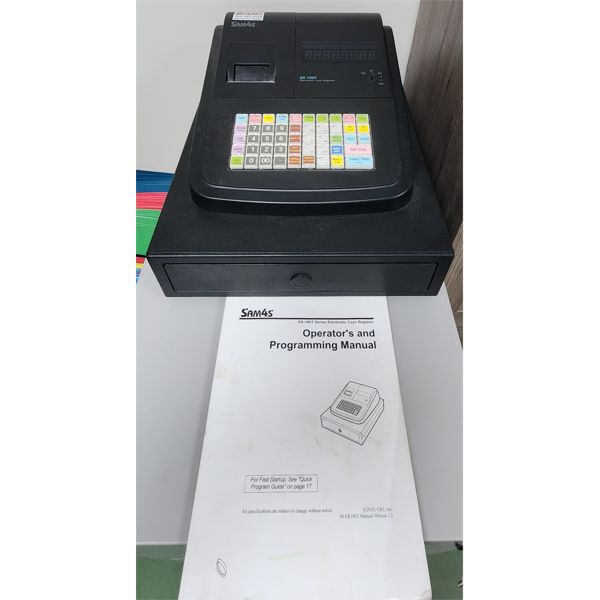 SAM4S ER-180T ELECTRONIC CASH REGISTER *MISSING KEY* 