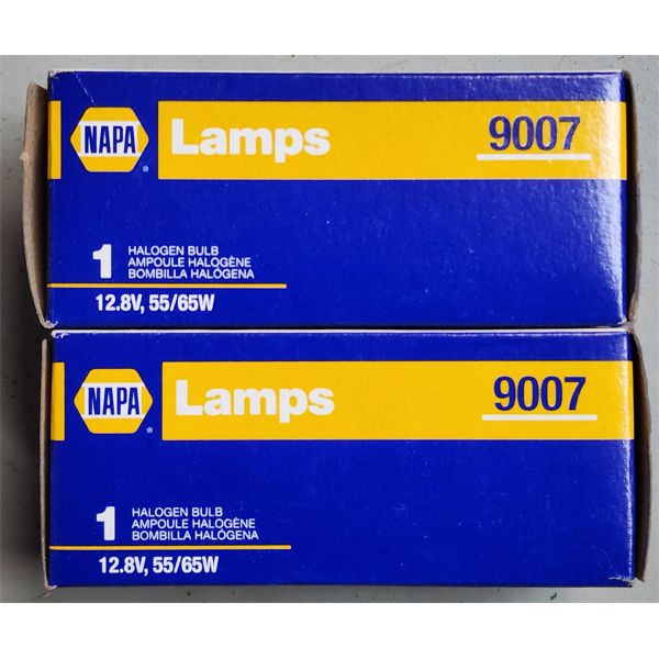 2 NAPA HALOGEN BULBS No.9007