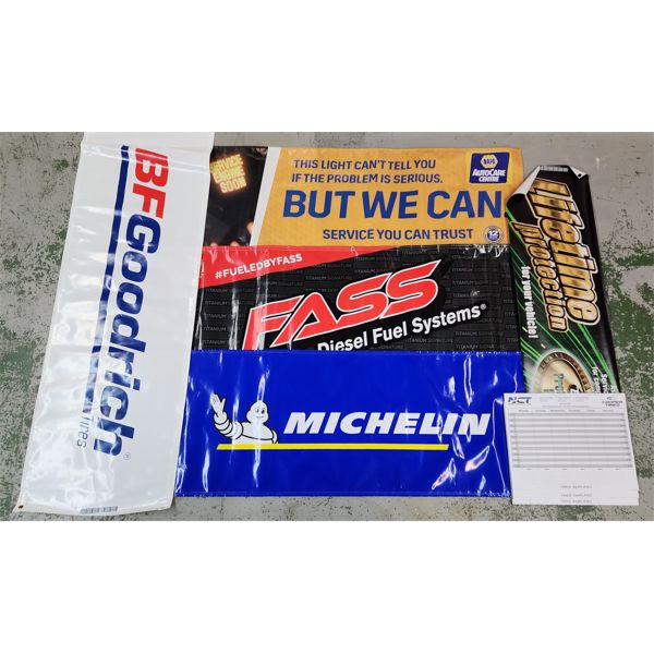ASST. ADVERTISING BANNERS & DESKTOP CALENDAR NOTEPADS