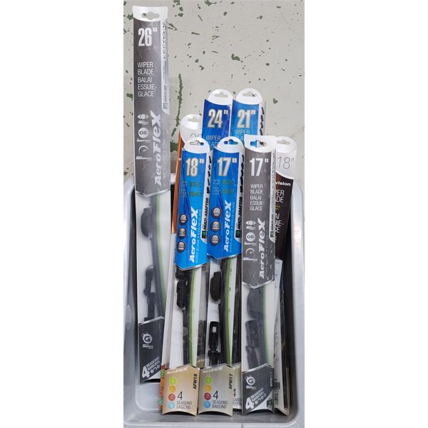 ASST WINDSHIELD WIPERS SIZES & BRANDS