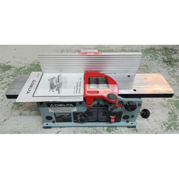 DELTA 6 1/8" VARIABLE SPEED JOINTER / PLANER