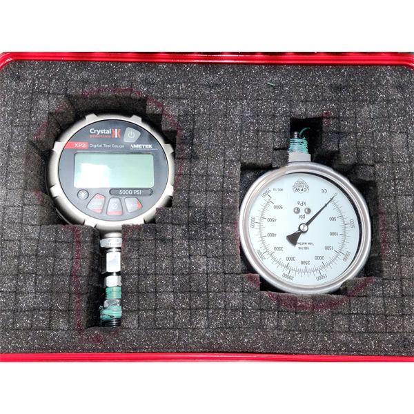 CRYSTAL XP2I DIGITAL & CPW 5000 PSI PRESSURE GAUGES