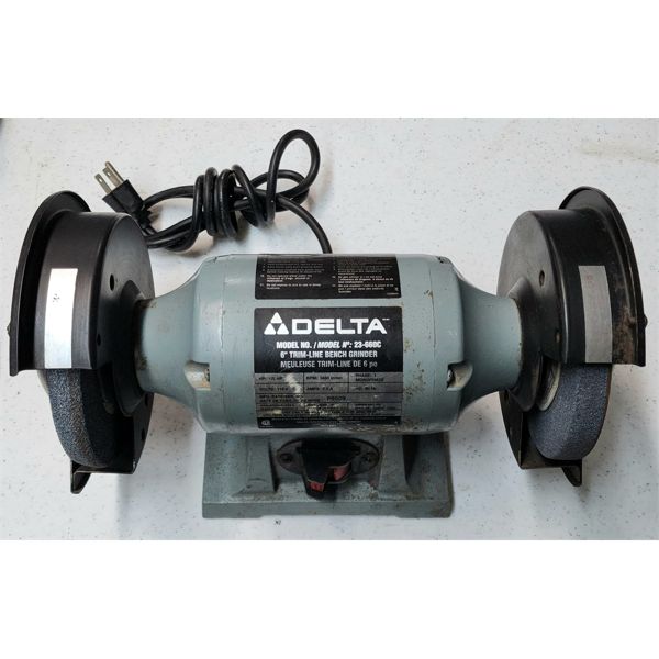 DELTA 6" TRIM-LINE BENCH GRINDER NO. 23-660C