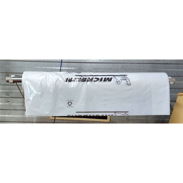 HANGING TIRE BAG ROLLER W/ MICHELIN BAGS