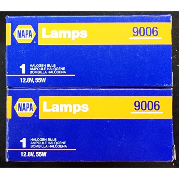 2 NAPA 9006 HALOGEN BULBS