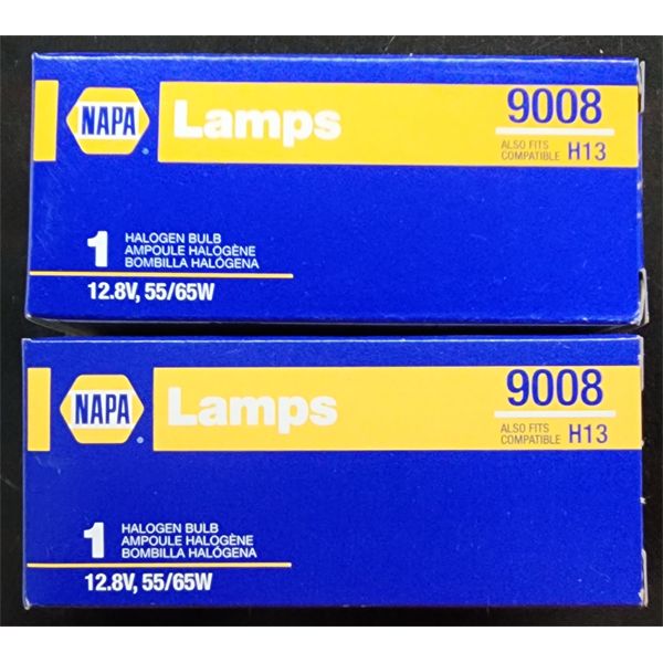 2 NAPA 9008 HALOGEN BULBS