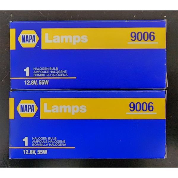 2 NAPA 9006 HALOGEN BULBS