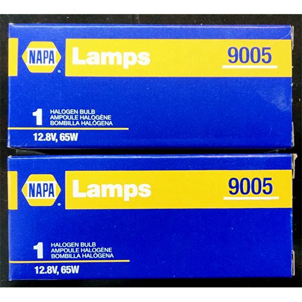 2 NAPA 9005 HALOGEN BULBS 