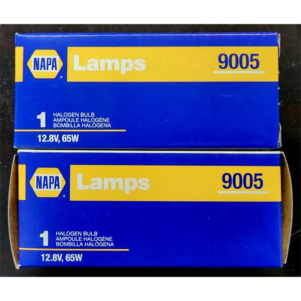 2 NAPA 9005 HALOGEN BULBS 