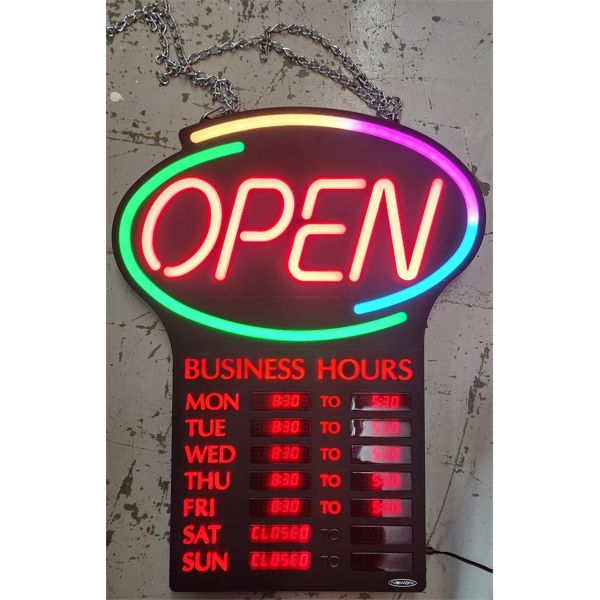 LIGHT UP "OPEN" STORE SIGN