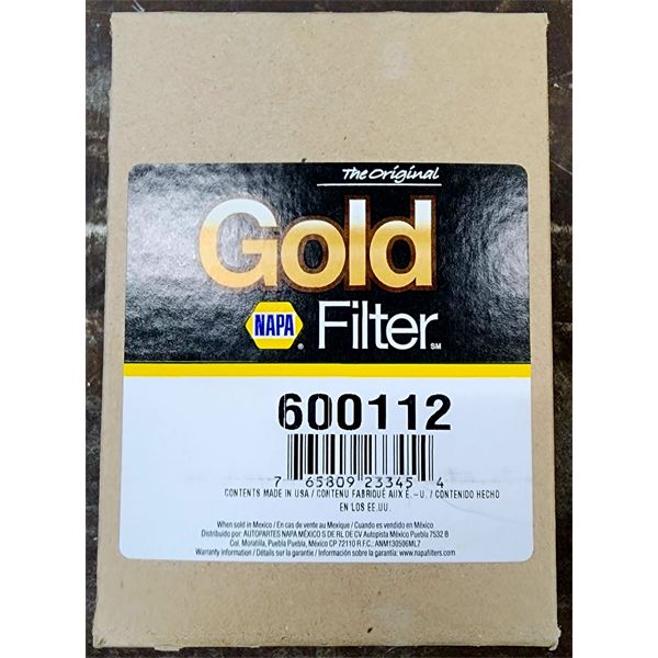 NAPA GOLD 600112 FUEL FILTER MSRP $202