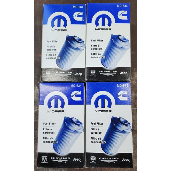 4 MOPAR MO-634 FUEL FILTERS MSRP $90 EA