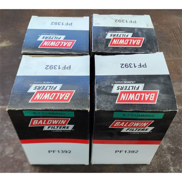 4 BALDWIN PF1392 FUEL ELEMENT FILTERS