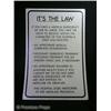 Image 1 : Halloween II It's The Law Sign Movie Props