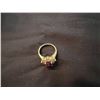 Image 2 : LADIES 18K YELLOW GOLD NATURAL RUBY AND DIAMOND SET DRESS RING