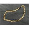 Image 1 : 10KT YELLOW GOLD HEAVY CURBED LINK NECKLACE