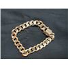 Image 1 : 14KT YELLOW GOLD GENTS CURBED LINK BRACELET
