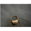 Image 2 : 10K YELLOW GOLD AND WHITE GOLD $ DESIGN DRESS RING