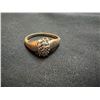 Image 1 : 10K YELLOW GOLD AND RHODIUM FINISH DIAMOND DRESS RING