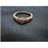 Image 1 : 10K YELLOW GOLD AND RHODIUM FINISH DIAMOND DRESS RING