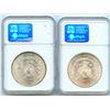 Image 2 : USA NGC MS 64 Morgan Silver Dollars - Lot of 2