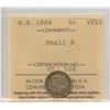 Image 1 : 1861 New Brunswick Five Cents