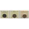 Image 1 : Victoria Large Cent ICCS Group - Lot of 3